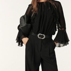 BA&SH MENA TOP COLOR BLACK SIZE XS